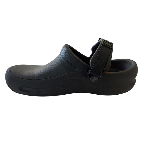 Crocs Bistro‎ Pro LiteRide Black Clogs Orange Insole Slip Resistant M10 W12 main image 11